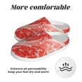 thumbnail image 6 of Yiaed Beef Steaks Print Slippers Fuzzy Warm Cozy Slippers Non Slip House Slippers For Indoor Outdoor Slippers House Slippers-35/36, 6 of 7