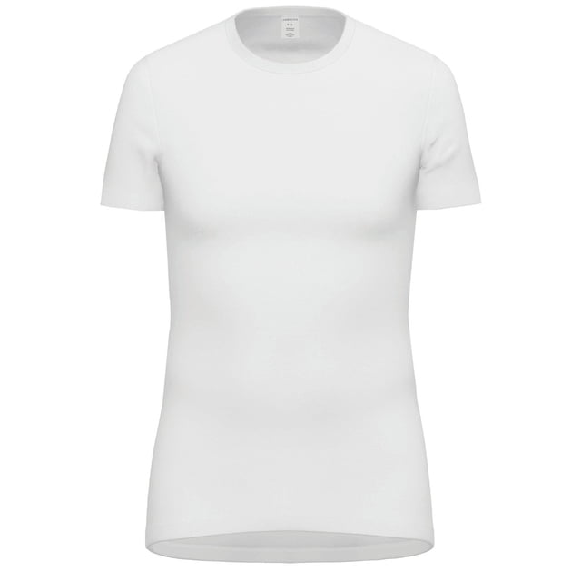 AMMANN Camiseta hombre - canalé fino, espalda alargada, algodón Blanco 2XL (XX-Large)