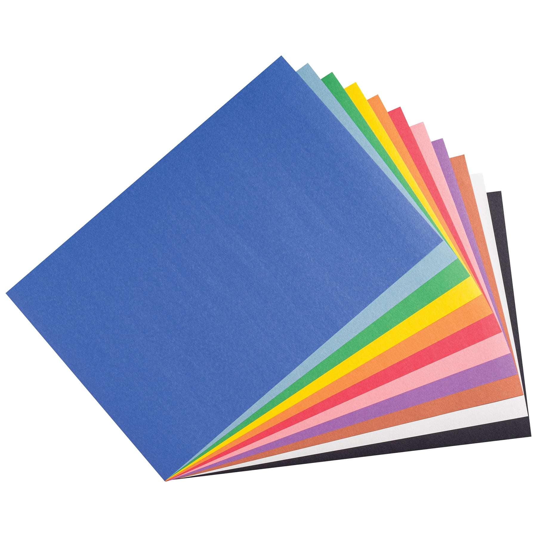 Prang Smart Stack Construction Paper, Medium Weight, 11 Assorted Colors, 12" x 18", 150 Sheets Per Pack, 2 Packs