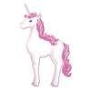 Club Pack of 12 White and Pink Jointed Fantasy Unicorn Decorations 37"