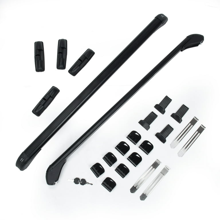 2 Lockable Aluminum Car Upper Roof Rack for Toyota Prius 2002 21 Luggage Carrier Walmart