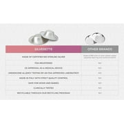 Silverette Original Silver Nursing Cups - Soothe and Protect Your Nursing Nipples - Made in Italy
