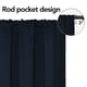 thumbnail image 2 of Cortinas opacas fáciles de llevar con bolsillo para barra, 2 paneles, azul marino, 107 x 213 cm, 2 of 7