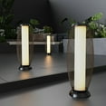 thumbnail image 5 of Patio Solar Powered Lanterns Outdoor Lantern Flickering Flame Solar Lamp Metal Decorative Lights, 5 of 6