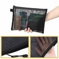 Transparent Nylon Mesh File Bag Zipper Test Paper Data Bag Storage Bag