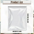 thumbnail image 3 of 1PC Small Clear Resealable Plastic Bags,Mini Zip Pouches for Snacks,Jewelry,Crafts,Pills -Petite Transparent Self-Sealing Storage Bags Durable Leakproof Storage (120cm×80cm/47.2"×31.5"), 3 of 9