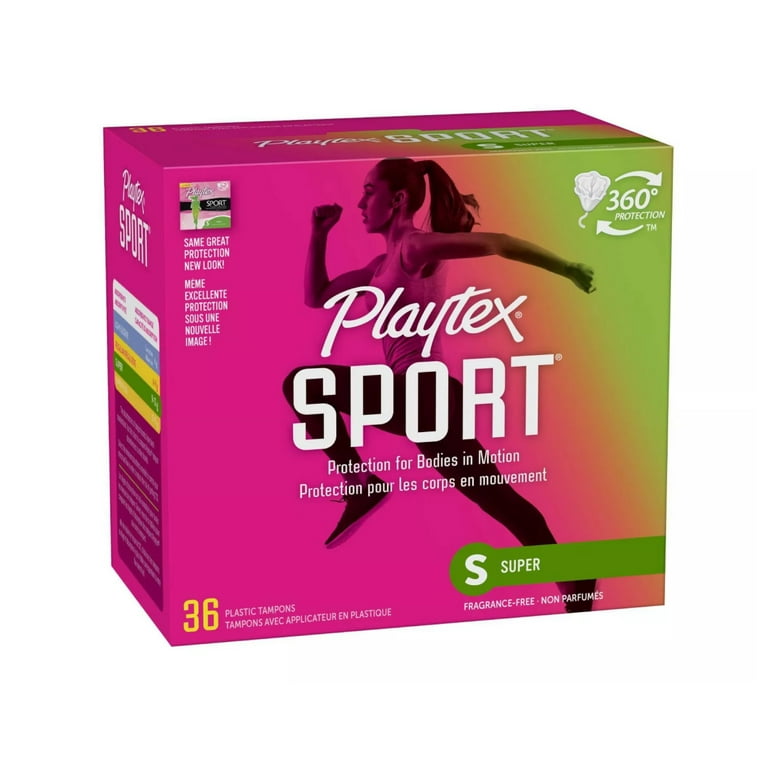 Playtex Sport Tampons Super Absorbency with Plastic Applicator