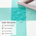 thumbnail image 4 of Gingham Checkered Rectangle Tablecloth - Waterproof Buffalo Plaid Table Cloth Stain Resistant Washable Table Cover for Picnic/Camping/Outdoor - Teal Blue, 60 x 120 Inch, 4 of 6