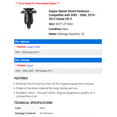 thumbnail image 2 of Engine Splash Shield Hardware - Compatible with 2002 - 2006, 2010 - 2013 Honda CR-V 2003 2004 2005 2011 2012, 2 of 2