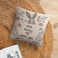 thumbnail image 6 of Pillow Cover Some Bunny Love You Decoration Pillow Cover Rabbit Lovers Gifts Outdoor Pillowcases 20"x20" for Iiving Room for Girls Friends Daughter Niece Women, 6 of 7