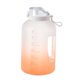 thumbnail image 4 of Botella de agua de 2,2  , jarra de agua grande con motivación Naranja Blanco Gloria Botella para beber, 4 of 8