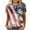 Light Blue, variant on Utoimkio American Flag Tee Shirt for Women 4th of July Memorial Day Gift T Shirt Casual Short Sleeve Star Striped Print Summer Tee Tops for Women