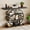 Black, variant on Garvee 41.3 Inch Entryway Table, Modern Console Table with Circle Base, Industrial Narrow Accent Table with 4 Shelves, Decorative Hallway Table for Living Room, Foyer, Entrance, Black