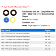 thumbnail image 2 of Fuel Injector Seal Kit - Compatible with 1986 - 2002 Ford E-150 Econoline Club Wagon 1987 1988 1989 1990 1991 1992 1993 1994 1995 1996 1997 1998 1999 2000 2001, 2 of 2
