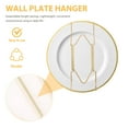 thumbnail image 5 of TINKSKY Decorative Dish Holder Spring Wall Plate Hangers Golden Coating 4Pcs 6In, 5 of 6
