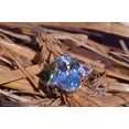 thumbnail image 4 of The Aubree: Lovely Aquamarine Ring set with Diamonds, 4 of 5