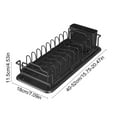 thumbnail image 3 of Miogawg Small Dish Drying Rack, Stainless Steel Dish Drainer For Kitchen Sink Cabinet, Stainless Steel Dish Rack, Space Saving Plate Rack Cutlery Holder, 3 of 6