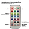 thumbnail image 1 of tredstone Wireless LED Light Remote Control Roof Foot Colorful Night Lights Lamp Fish Tank Vase Aquarium Party Decoration 1 light, 1 of 8