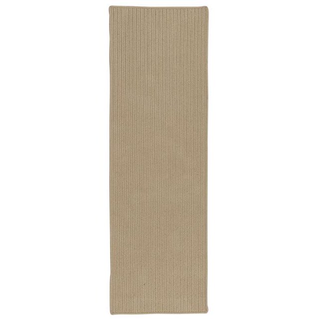 Colonial Mills Rug PU14R030X144S All-Purpose Mudroom Braided Runner Sand - 2 ft. 6 in. x 12 ft.
