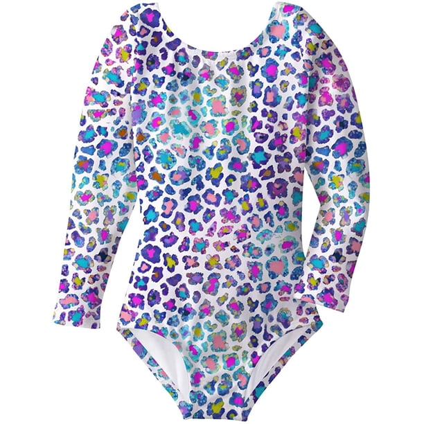 Justaucorps De Danse Freebily Enfant – Imprimé Métallisé, Pour Ballet, Gym Ou Gymnastique