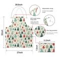 thumbnail image 7 of Beige Christmas Tree Apron-Garden Aprons for Women with Pockets-Cotton Linen Waterproof Kitchen Cooking Gardening Aprons Adjustable for Kitchen,Cooking,BBQ and Salon 32"x27", 7 of 7