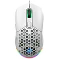thumbnail image 1 of Zootealy Souris de Jeu Blanche X300 avec 12 Modes de Rétroéclairage RVB, 7200 DPI, 6 Boutons Programmables, Couvercle Arrière en Nid d'Abeille, Conception Confortable, Branchez et Utilisez - Améliorez Votre Expérience de Jeu, 1 of 7