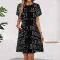 thumbnail image 2 of Read Banned Books Short Sleeve Dress Women Summer Evening Dresses Ladies Sundress, 2 of 7