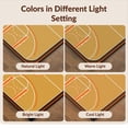 thumbnail image 7 of Design&I 5'x7' Ultra Soft Area Rug, Halfcourt Symmetry Bold Arc Border Stripe Center Basketball Print Refined None Fluffy Washable Non Shedding for Bedroom Living Room Home Office, 7 of 7