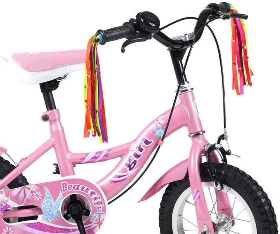 MyMiniFactory Mini-factory Kids Bike Rainbow Streamers - Bicycle Scooter Front Handlebar Tassel Ribbon Decoration for Girls