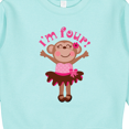 thumbnail image 3 of Inktastic Monkey 4th Birthday 4 Year Old Girl Toddler Sweatshirt, 3 of 4