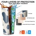 thumbnail image 7 of 30oz Cow Pattern Tumblers Stainless Steel Tumbler with Lid and Straw,Vacuum Insulated Double Wall Travel Tumbler Cups Mug with Cleaning Brush for Coffee,Tea, 7 of 7