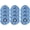Blue, variant on Matthew Cleaning 3Pack White Microfiber Spin Mop Replacement Head Compatible with Ceda Mop Replace Head-EasyWring Mop Refills,Excellent Absorbency,Machine Washable,100%Microfiber Spin Mop Refills
