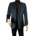 thumbnail image 2 of Men's Velvet Sports Coat Grammy Amy Award By BASSIRI , LEONARDI J1042 Navy Blue, 2 of 8