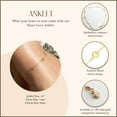 thumbnail image 3 of 14K Yellow Gold Heart Love Anklet, 3 of 4