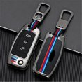 thumbnail image 1 of Zinc Alloy Car Key Cover, Folding Key Shell 3 Buttons (matte Color) (1 Pc), 1 of 5