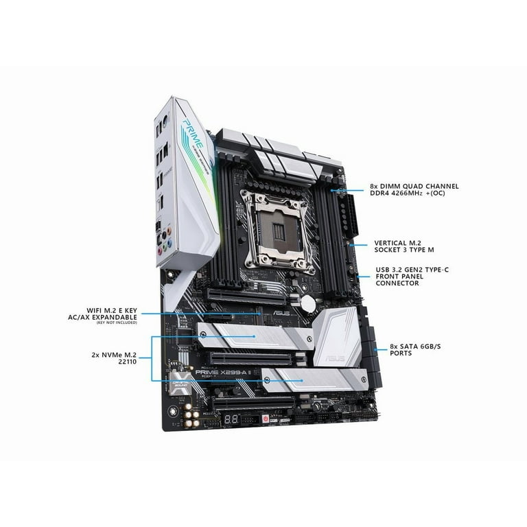ASUS Prime X299-A II LGA 2066 Intel X299 SATA 6Gb/s CPU
