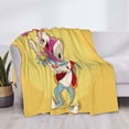 thumbnail image 3 of Tiny Toons Looniversity Animated Flannel Blanket Cozy Ultra-Soft Micro Throw Blanket For Bed Sofa Couch Car Office Camping Travel All Season Fleece Blanket 80"x60", 3 of 8