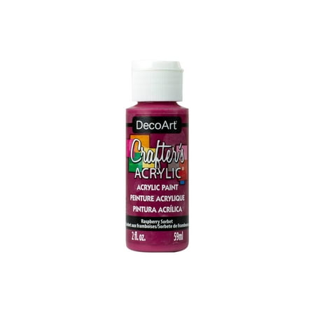 UPC: 0766218115515 | Decoart Crafter s Acrylic Paint 2oz Raspbrry Sorbt
