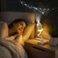 thumbnail image 4 of 2-in-1 Projector Night Light, USB Starry Sky Projector with 12 Interchangeable Slides, Rocket-Shaped LED Galaxy Light with 360° Rotating Flexible Arm for Bedroom, Ceiling, Kids Room & Party Decor, 4 of 6