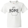 thumbnail image 3 of Inktastic It's Home- State of Iowa  Outline Distressed Text Youth T-Shirt, 3 of 5