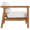 thumbnail image 7 of Modway Bayport Modern Solid Wood Outdoor Left-Arm Chair in White & Natural, 7 of 7