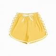 thumbnail image 5 of TOWED22 Girls Summer Shorts Set Tie-Dye T-Shirt with Quick-Dry Shorts Play Outfit 2T-6T Yellow,7-8 Y, 5 of 6