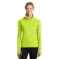 thumbnail image 1 of Sport-Tek Ladies Sport-Wick Stretch 1/2-Zip Pullover. LST850 Charge Green XL, 1 of 1