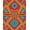 Red, Pattern 2, variant on ODIKA 2x3 Machine Washable Non-Slip Area Rug, Southwestern Latch Hook Kit with Motifs High Traffic Rug, Red, 684816