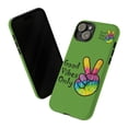 thumbnail image 2 of Good Vibes Only Green Tough iPhone 15 Case-iPhone 14-iPhone Case-iPhone, 2 of 3