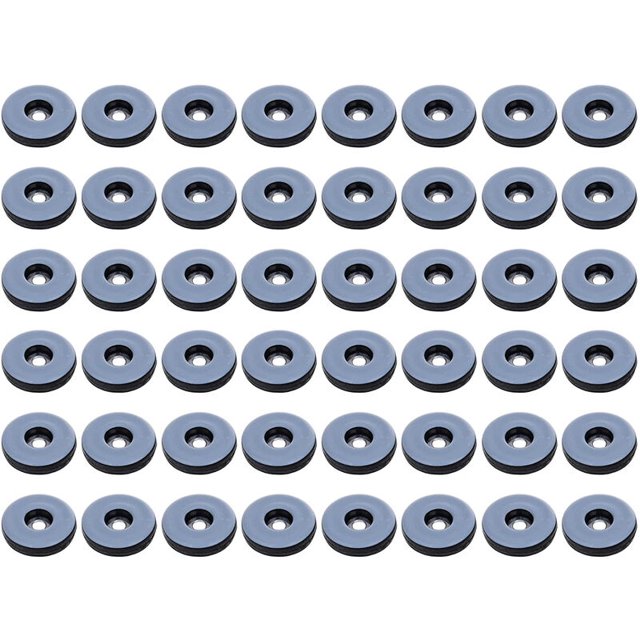 Deslizadores para muebles, paquete de 48 deslizadores redondos de teflón para muebles, deslizadores antivibración para muebles (redondos) - 19 mm JAMW Sencillez