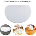 thumbnail image 3 of corne Patisserie(orange,blanc),grattoir Pte En Plastique Coupe Pte,2 Pices Racloir Spatules Pour Pain Cuisine, Crpes, Pour Pate Fromage Chocolat,1, 3 of 5