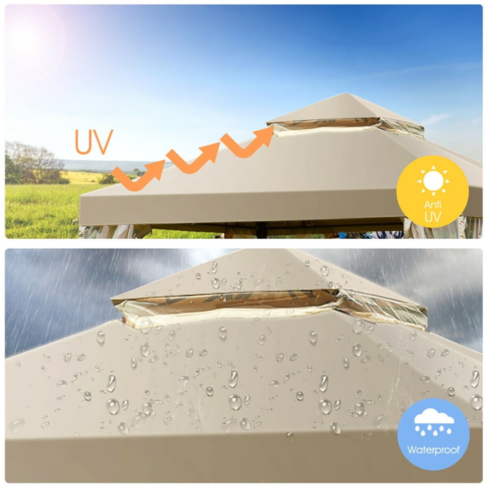 Aimee Lii Outdoor 2-Tier 10 Feet x 10 Feet Screw-free Structure Shelter Gazebo Canopy, Outdoor Canopy Aimee Lii Outdoor 2-Tier 10 Feet x 10 Feet Screw-free Structure Shelter Gazebo Canopy, Outdoor Canopy
