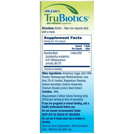 TruBiotics One-a-day Daily Probiotic Supplement 60 ea (Pack of 3)