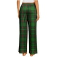 thumbnail image 4 of Pantalones de pijama navideños para mujer Augper, pijamas de algodón a cuadros, 4 of 7
